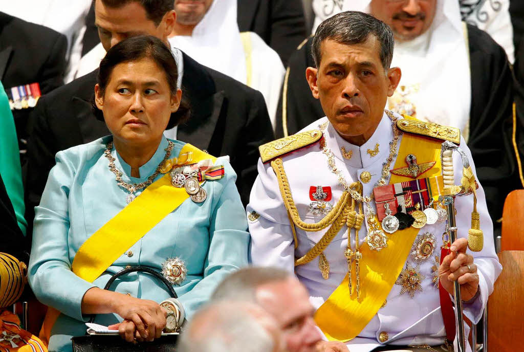 Thailands Kronprinz Vajiralongkorn und Prinzessin Sirindhorn