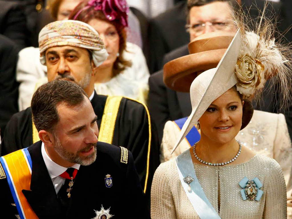 Spaniens Kronprinz Felipe und Schwedens Kronprinzessin Victoria