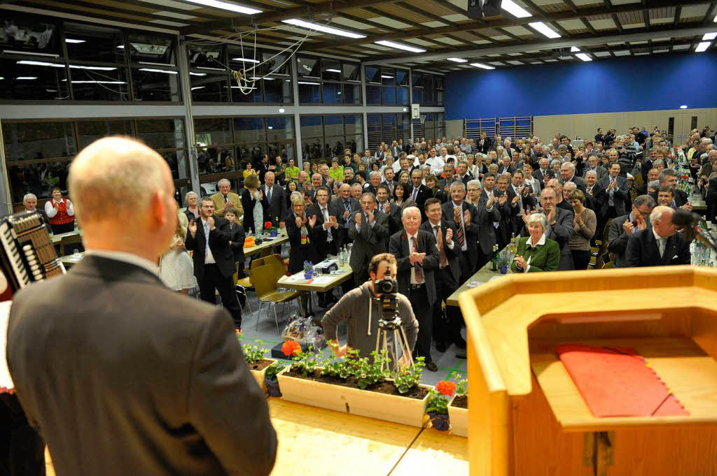 Standing Ovations fr Peter Wehrle und  sein Lebenswerk