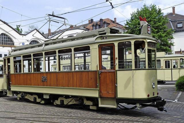 Oldtimertour mit den Freunden der Freiburger Straenbahn