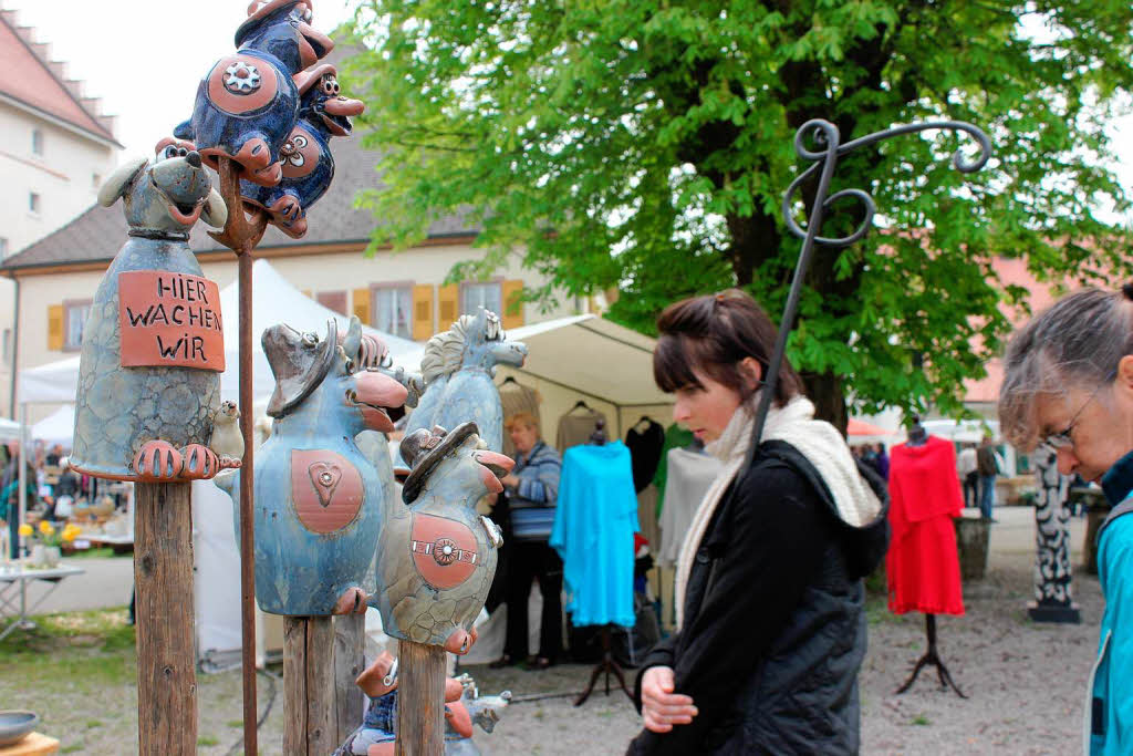 Impressionen vom 17. Tpfer- und Knstlermarkt auf Schloss Beuggen