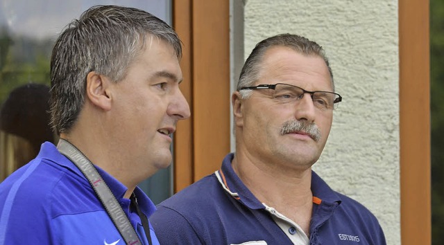 Frank Mller (links) und Karl-Heinz Burg.   | Foto: Archiv: Sebastian Khli