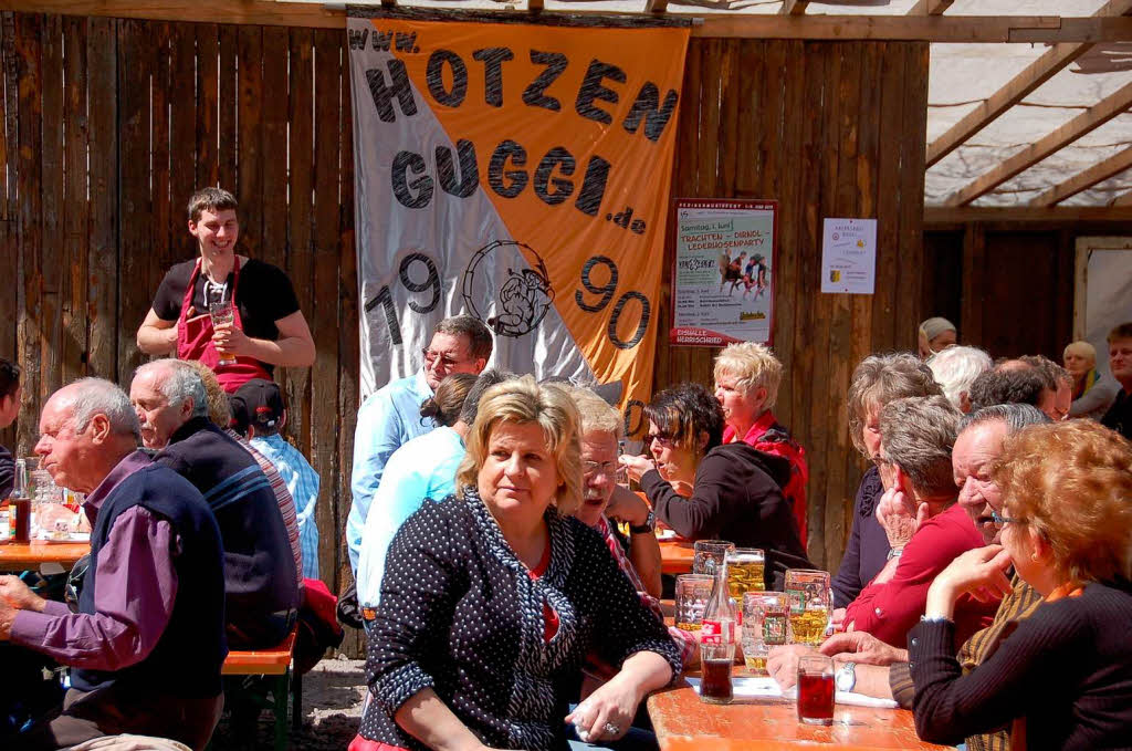 Erfreulichen Besucherandrang verzeichneten die Hotzenguggis auf dem Ödland. Erfreulichen Besucherandrang verzeichneten die Hotzenguggis auf dem Ödland.