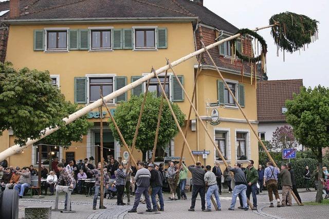 Maifeiertag in Lrrach: Rechtzeitig kam die Sonne raus