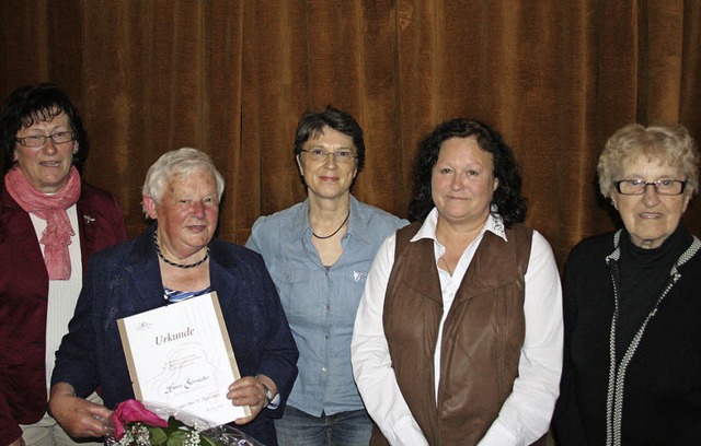Fr 20 und 50-jhrige Mitgliedschaft z...vira Kiss und Ursula Jakob (von links)  | Foto: Elisabeth Jakob-Klblin