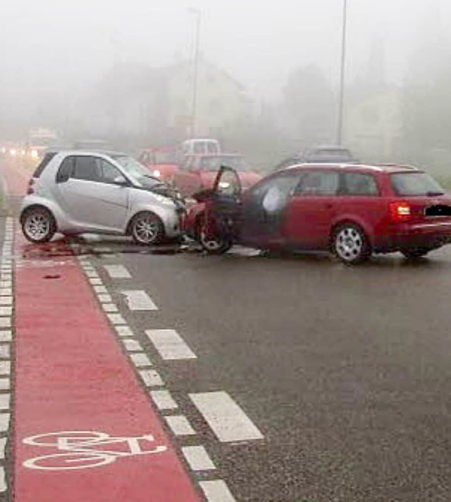 Crash in Kollmarsreute  | Foto: Polizei
