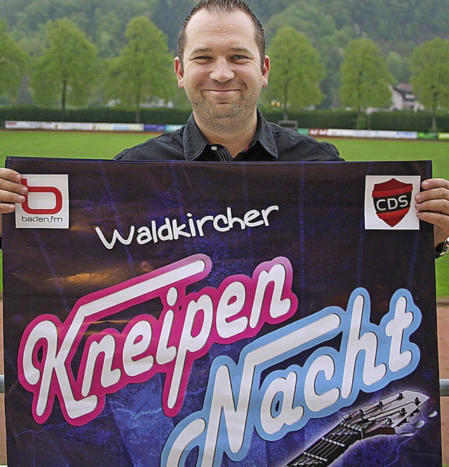 Christian Schnrle ist Hauptorganisator der 1. Waldkircher Kneipennacht.   | Foto: Karin Heiss