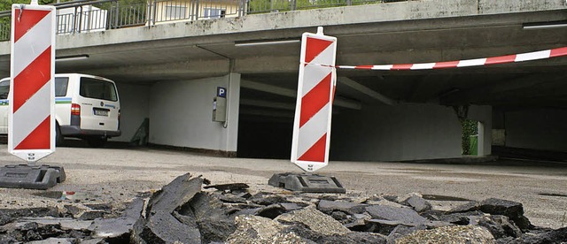 Beginn Sanierung Parkhuas in Laufenburg  | Foto: Michael Krug