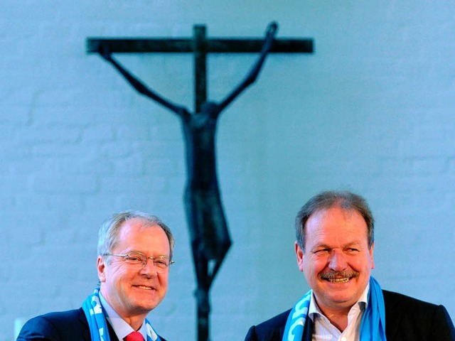 Kirchentagsprsident Gerhard Robbers (...m Evangelischen Kirchentag in Hamburg.  | Foto: dpa