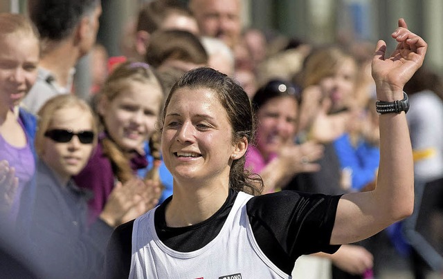 Die schnellste Frau in Offenburg:  Verena Utz   | Foto: Alexandra Buss