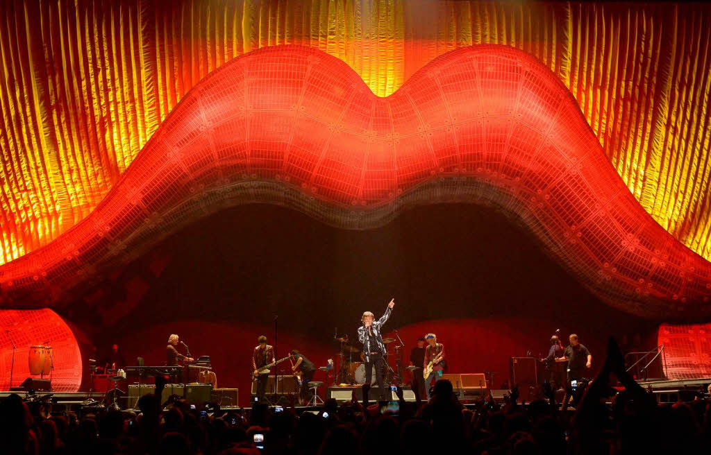 Die Rolling Stones im Staples Center in Los Angeles.