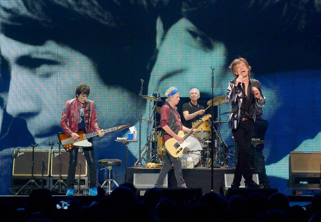 Die Rolling Stones im Staples Center in Los Angeles.