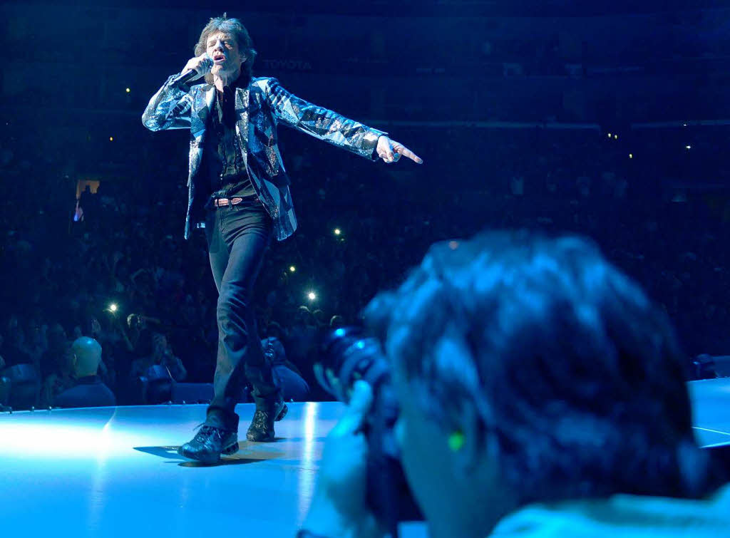 Die Rolling Stones im Staples Center in Los Angeles.