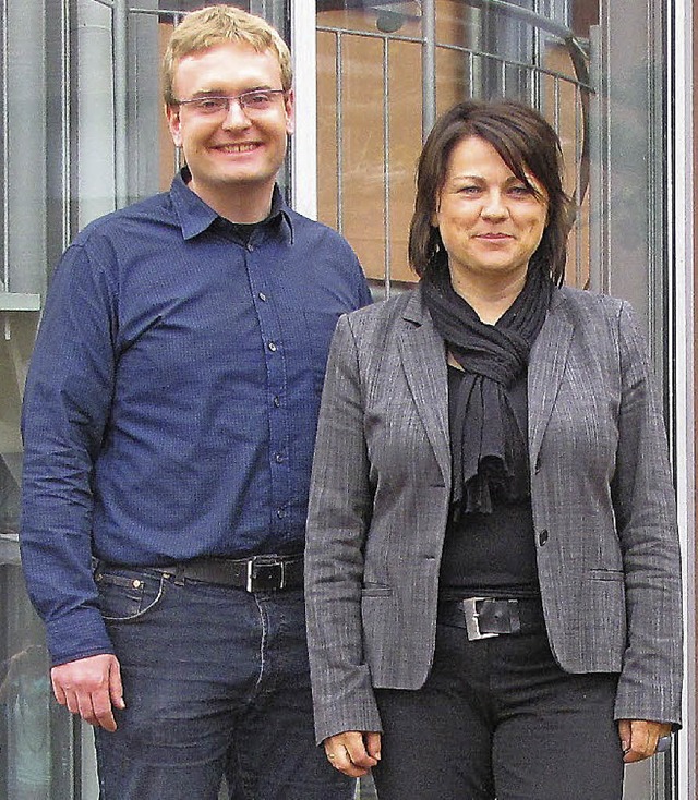 Stefan Laasch und Andrea Leisinger  si...ie Landesgartenschau-Geschftsfhrer.   | Foto: Stadt Neuenburg