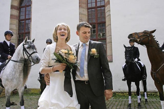 Eine Hochzeit mit Pferden