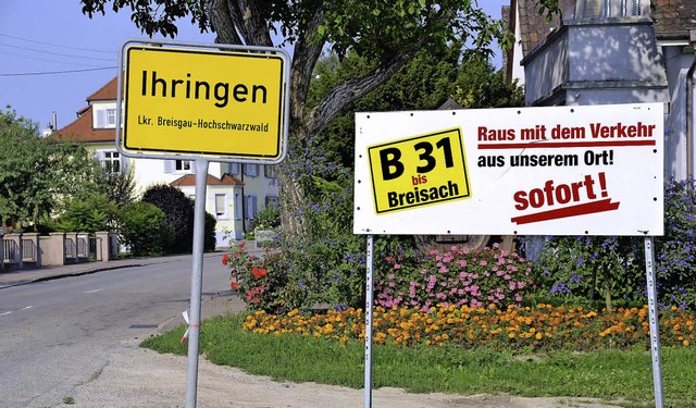 Nachdem die Verkehrslenkung nun vom Ti...iler die Ortseingnge verengt werden.   | Foto: archiv: Agnes Pohrt