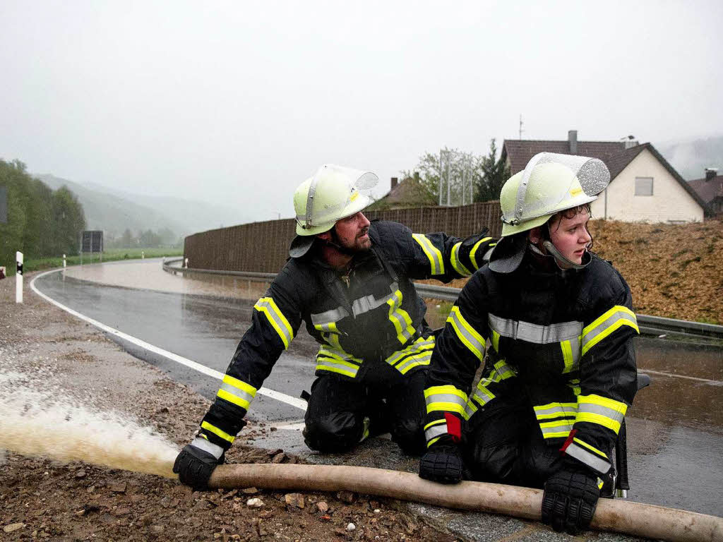 Starkregen hat der Feuerwehr in Elzach und seinen Stadtteilen 70 Einstze beschert.