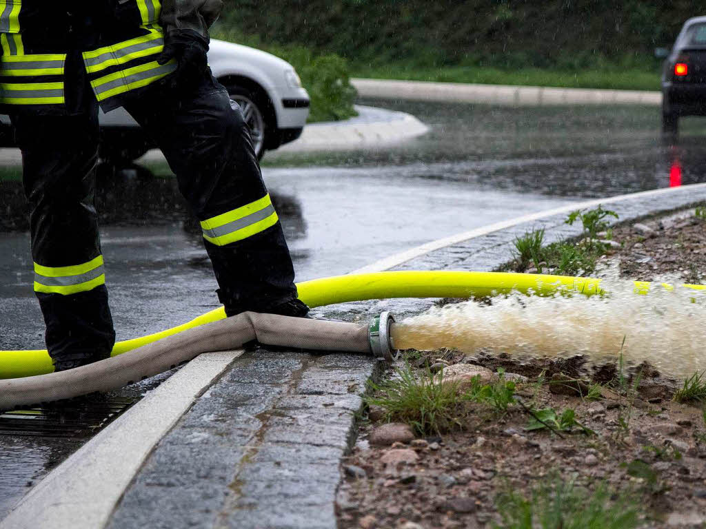 Starkregen hat der Feuerwehr in Elzach und seinen Stadtteilen 70 Einstze beschert.