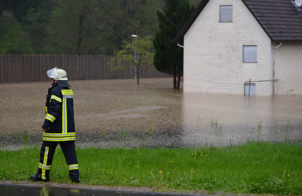 Starkregen hat der Feuerwehr in Elzach und seinen Stadtteilen 70 Einstze beschert.