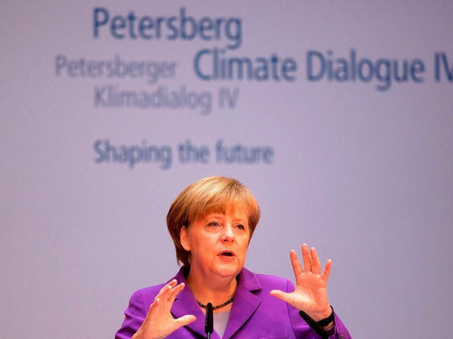Vor Herbst passiert nichts &#8211; Merkel beim Klimadialog in Berlin    | Foto: dpa