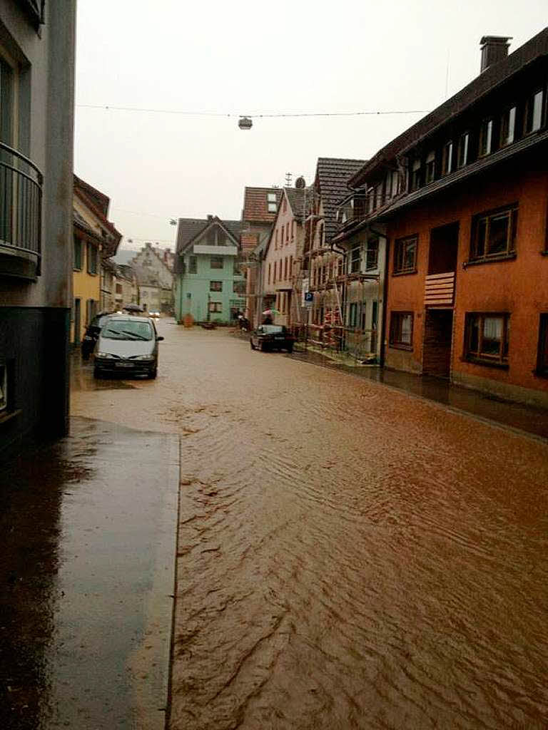 Hochwasser in Elzach