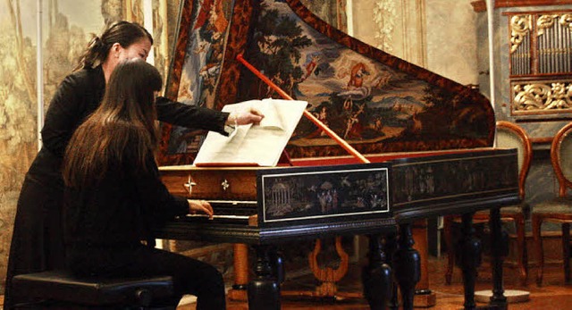 Im jngsten Schlosskonzert prsentiert...chtum der Cembalomusik der Barock-ra.  | Foto: Hans Jrgen Kugler