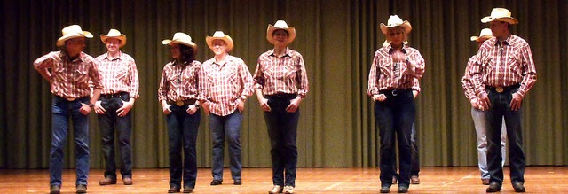 Mit Line-Dance wurden die Feuerwehrleute am Kameradschaftsabend unterhalten.   | Foto: Cornelia Selz