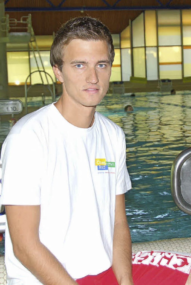 Christian Tegtmeyer ist seit 10 Jahren...chwimmer im Gundelfinger Obermattenbad  | Foto: Andrea Steinhart
