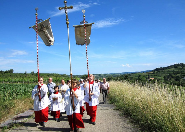 Flur- und Bittprozessionen gehren im lndlichen Bereich noch zur Tradition.   | Foto: Archivfoto: Reiner Merz