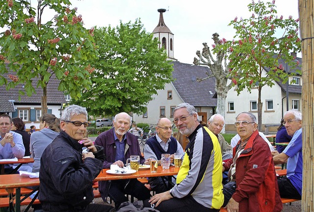 Die Concordia organisierte am Vatertag...ihren traditionellen Hock im Unterdorf  | Foto: Rebecca Kiefer