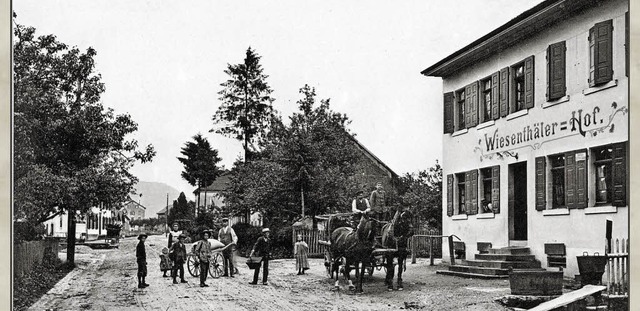 Maulburg vor 100 Jahren: Der &#8222;Wiesentler Hof&#8220;.  | Foto: Georg Diehl