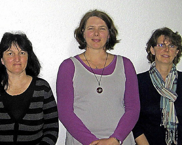 Die Vorstandsmitglieder  des caritativ... Lucia Hgle (Kassiererin, von links).  | Foto: Christiane sahli