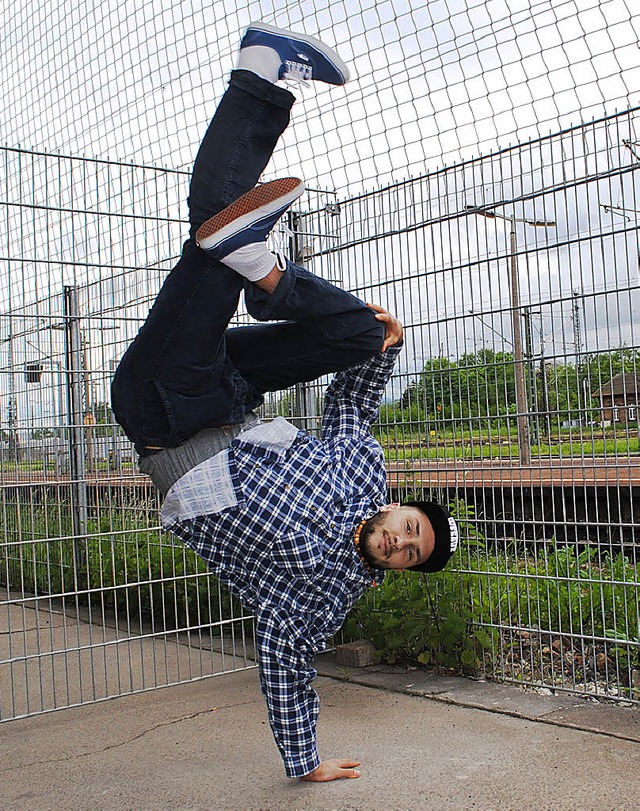 In den einstndigen Handstand springen...22;The K&#8220;, alias Denis Craciun.   | Foto: Robert Ullmann