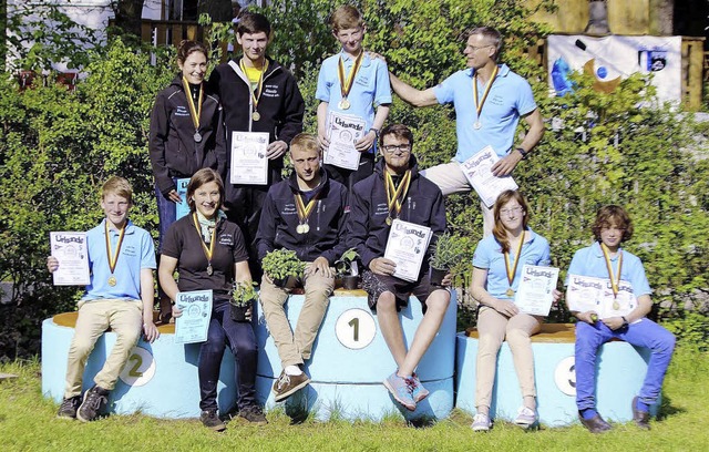 Die erfolgreichen Medaillentrger des ...ddeutschen Meisterschaften in Frth.   | Foto: Jana Schweikert