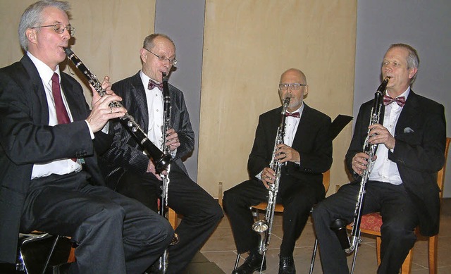Der Klarinettist Willi Vogl und das En...eite Bassetthorn Festival in Kandern.   | Foto: Roswitha Frey