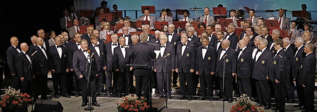 Mit 50 Sngern kann der Polizeichor Lahr  ein- und ausdrucksvoll singen.   | Foto: fotos: heidi fssel