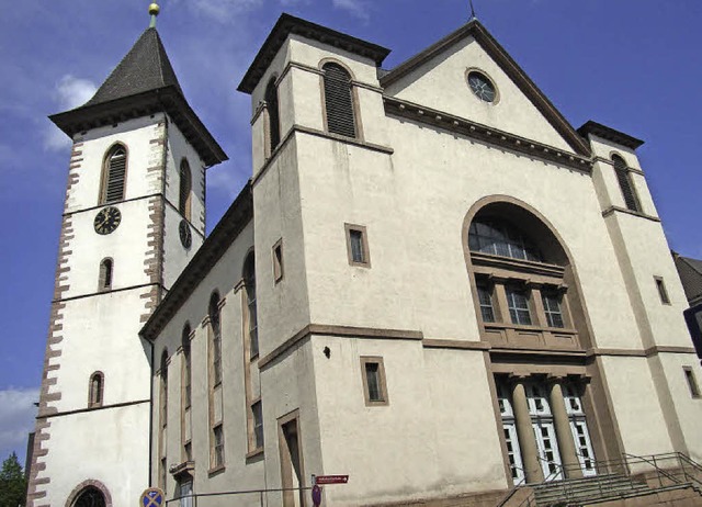 Auen steht die Stadtkirche gut da, ab...ngel, die nun saniert werden mssen.   | Foto: Johanna Hgg