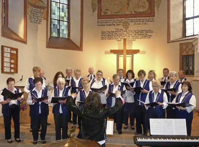 140 Jahre existiert der Gesangverein &...r Bergkirche in sehr guter Verfassung.  | Foto: Karlernst Lauffer