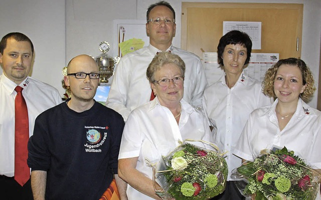 Als neues Bereitschaftsleiter-Duo vera...r, Martin Kohlmann und Julia Winkler.   | Foto: Walter Bronner
