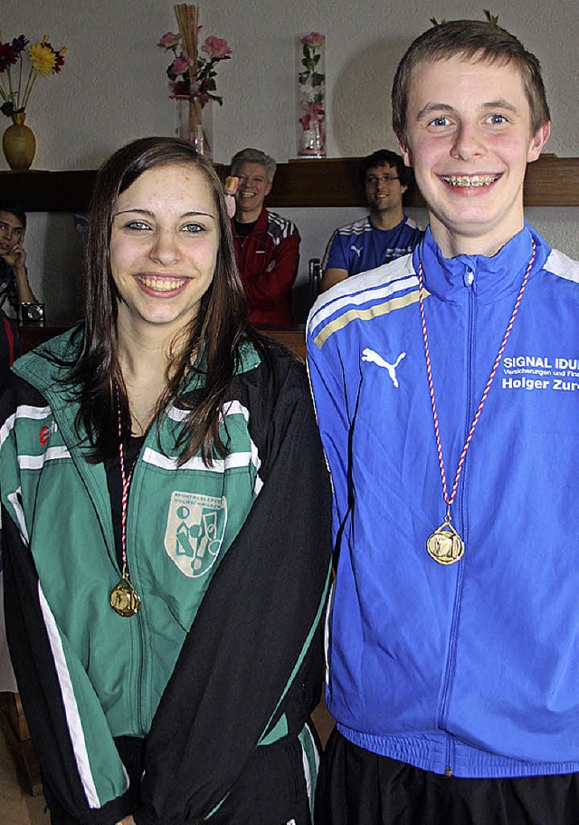 Die WM-Teilnehmer Jana Sophie Bachert und Daniel Link.   | Foto: Bchle