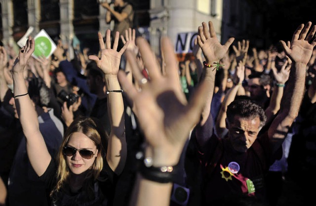 &#8222;Ja, man kann&#8220;, skandierte...ag der Bewegung am heutigen Mittwoch.   | Foto: AFP