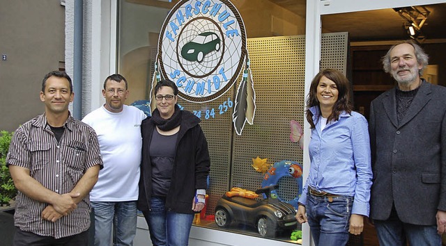 Vermieterin Petra Larsch und Werner B... neuen Fahrschulfiliale in Kenzingen.   | Foto: Jrg Schimanski