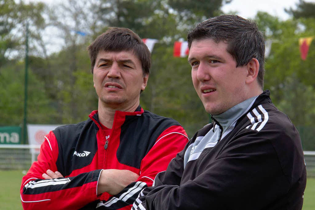 RAEC Monz (Belgien)  gegen Grafenhausen 5:0 - Trainer Clemens Rosa und Josef Kiefer