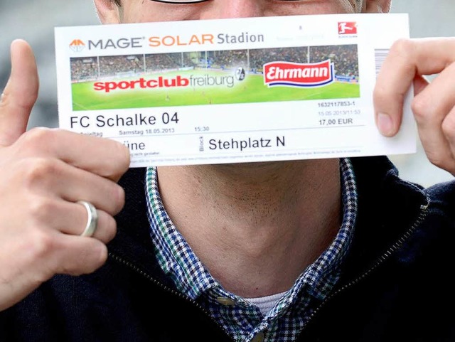 Derzeit Freiburgs Wertpapier mit der h...as Spiel SC Freiburg gegen Schalke 04.  | Foto: Ingo Schneider