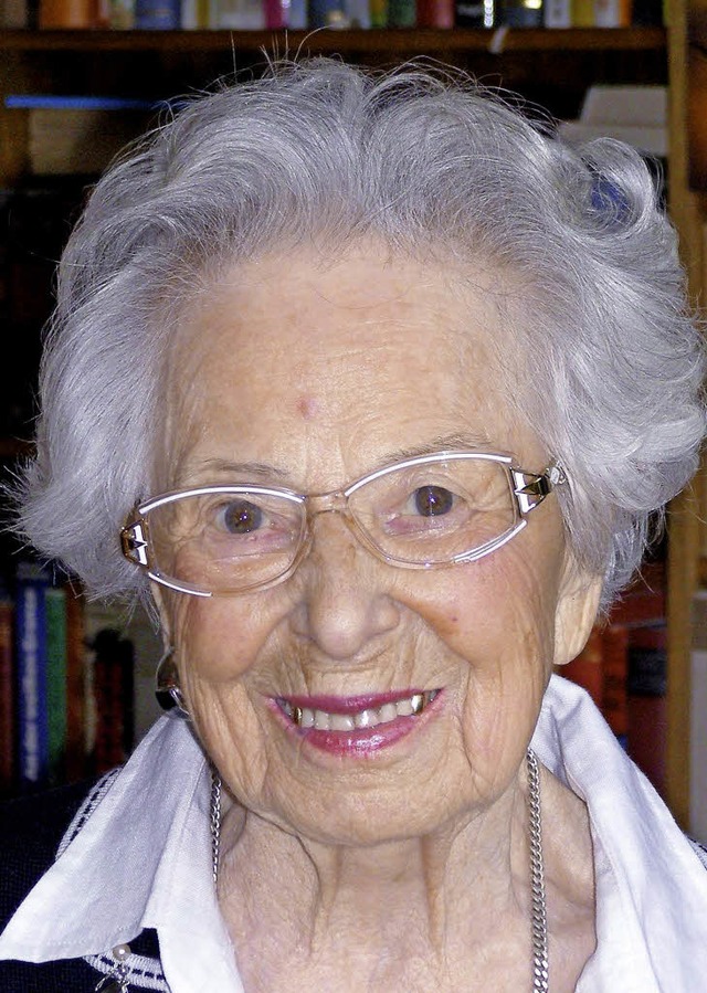100. Geburtstag feierte Jolande Carola...ai  im Seniorenheim in Friedenweiler.   | Foto: Liane Schilling