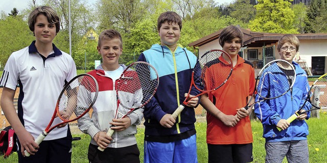 Erste Runde berstanden: die Tennisman...pa, Carsten Weismann und Kevin Klumpp.  | Foto: Korinth
