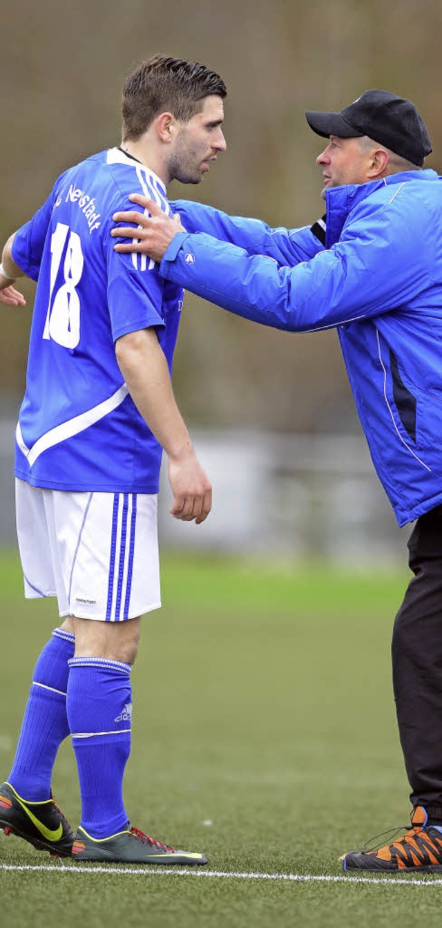 Der Spieler-Flsterer: Was mag Trainer...ich bestelle drei Tore bei dir!&#8220;  | Foto: Patrick Seeger