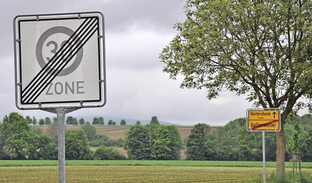 Fr die  L 129 in Gallenweiler hat das...r Schmidhofener Strae schon besteht.   | Foto: rainer ruther