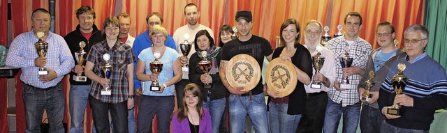 Die Sieger des Firmenschieens 2013 bei der Schtzengesellschaft Todtnau   | Foto: Savoy