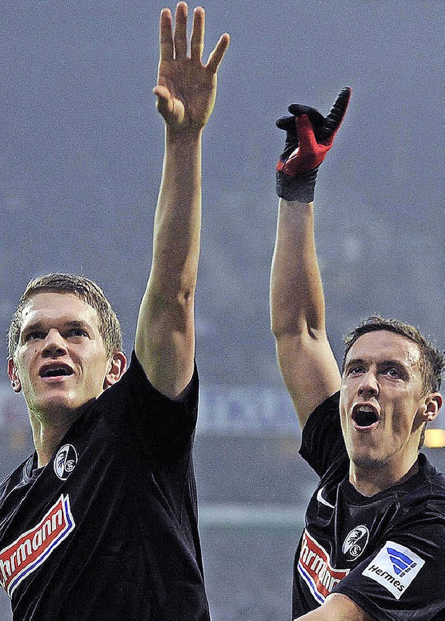 Debtanten in DFB-Teams: Matthias Ginter (links) und Max Kruse.   | Foto: Meinrad Schn